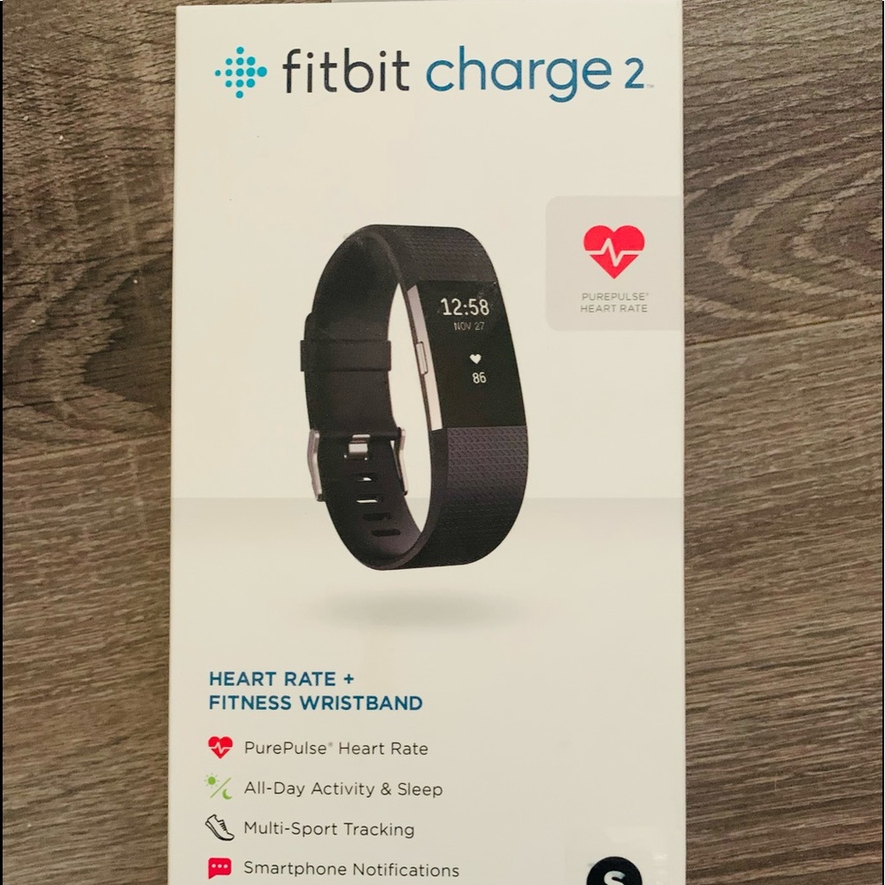 Fitbit Charge 2 HR Heart Rate Monitor Fitness Wristband Tracker.